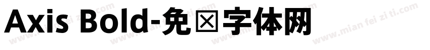 Axis Bold字体转换